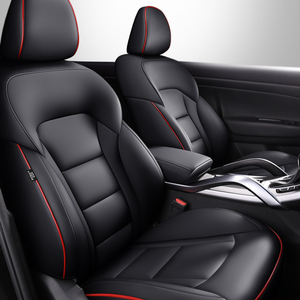 Set Completo di Coprisedili in Pelle Nera Compatibili con il Modello <span class=keywords><strong>Nissan</strong></span> SENTRA - Product Image 4