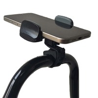 Support de téléphone pour poussette, chariot de courses, voiturette de golf, chariot à pousser, vélo, pince de fixation pour téléphone portable à rotation 360°