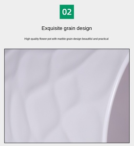 Ensemble de pots de fleurs décoratifs de haute qualité pour la maison et le bureau, <span class=keywords><strong>prix</strong></span> d'usine, imitation céramique, design romain, utilisation sur le bureau ou au sol - Product Image 3