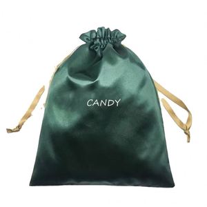 Bolsa de Viaje Grande de Satén de Seda para Maquillaje, Cosméticos y Lencería, con Cordón, Color Morado, para Regalo - Product Image 1