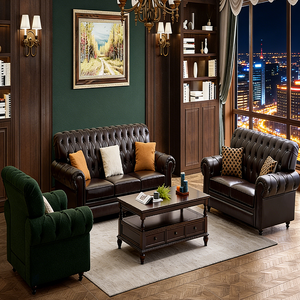 طقم أريكة خشبية E2335 (مقعد فردي/مقعد مزدوج/ثلاثي المقاعد) تصميم عصري أنيق للفنادق والشقق وغرف المعيشة وغرف الضيوف والشقق الفندقية - Product Image 1