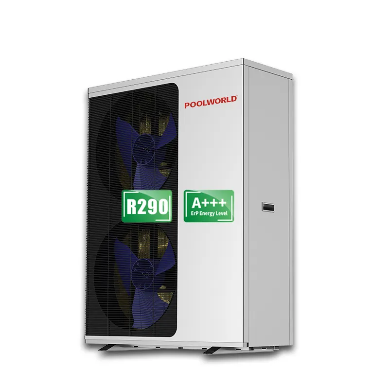 Nieuw Ontwerp R290 Luchtbron Warmtepomp Boiler Dc Inverter Huis Warmtepomp Voor Vloerverwarming