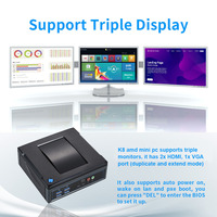 Sharevdi Oem Dual Core Ddr3 In-Tel Core I3 I5 I 7 Pc 6 * Usb 2 * HD-MI Vga Ondersteuning Triple Display Window11 Linux Fan Mini Pc