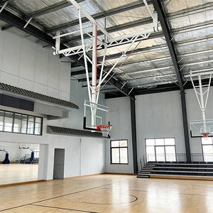 Système de basketball mural sur mesure avec bras d'extension long et hauteur réglable pour <span class=keywords><strong>salle</strong></span> de sport multifonctionnelle - Product Image 4