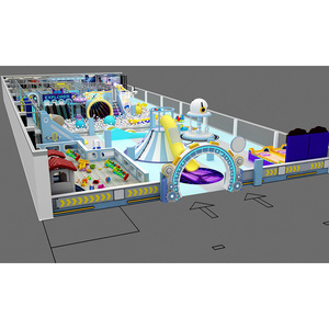 Équipement de terrain de jeux intérieur, terrain de jeux athlétique commercial, conception personnalisée, terrain de jeux interactif intérieur avec parc de trampolines - Product Image 1