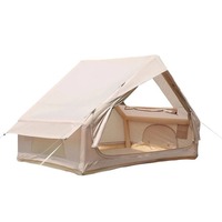 Tente de camping familiale haut de gamme à ouverture automatique rapide, double couche, quatre saisons, résistante aux UV, pour 3-4 personnes, une chambre