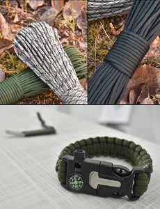 เชือกพาราคอร์ดคุณภาพสูง โพลีเอสเตอร์ 9 แกน 550 ขนาด 31 เมตร <span class=keywords><strong>4</strong></span> มม. สำหรับกิจกรรมกลางแจ้ง เชือกเดินป่า เชือกสำหรับร่มชูชีพ เต็นท์ สายรัดสำหรับตั้งแคมป์ เชือกกันลม - Product Image 3