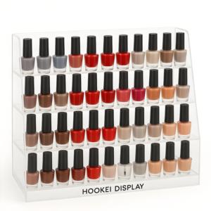 Estante de exhibición cosmético acrílico colorido de moda Hookei para soporte de exhibición de tienda de maquillaje soporte de escaparate de varios productos - Product Image 6