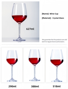 Verre à <span class=keywords><strong>vin</strong></span> en cristal sans plomb, modèle Tulipe, pour <span class=keywords><strong>vin</strong></span> rouge et <span class=keywords><strong>Bordeaux</strong></span>, à large coupe et longue tige, en gros pour la dégustation de vins - Product Image 2