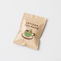 Sachets refermables en papier kraft brun compostables, biodégradables et recyclables, pour thé, impression numérique, pour aliments, nouilles, aliments pour animaux