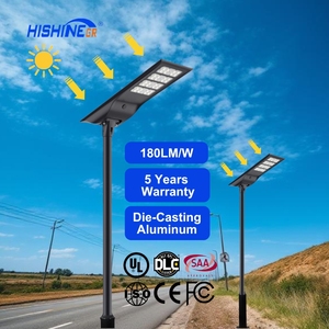 Hishine thương mại 120 Watt LED ánh sáng đường phố 12 <span class=keywords><strong>Volt</strong></span> năng lượng mặt trời ánh sáng đường phố cho vườn & đường cao tốc 12 Watt giá cho đường sử dụng - Product Image 1