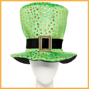 Sombrero de Fiesta para el Día de San Patricio, Estilo Jazz, Casual, para Exteriores, Color Verde Bearda, con Trébol Irlandés, Decoración para Fiestas de Adultos - Product Image 3
