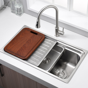 Vente directe d'usine grand évier de <span class=keywords><strong>cuisine</strong></span> commercial ferme moderne <span class=keywords><strong>sous</strong></span> l'évier de lavabo de montage 304 évier de <span class=keywords><strong>cuisine</strong></span> en acier inoxydable - Product Image 2