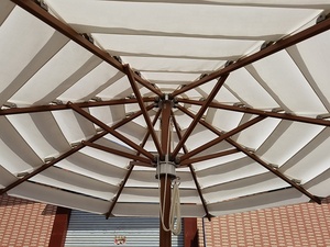 <span class=keywords><strong>Parasol</strong></span> de plage multicouche de luxe blanc personnalisé, résistant au <span class=keywords><strong>vent</strong></span> <span class=keywords><strong>fort</strong></span> pour l'extérieur - Product Image 6