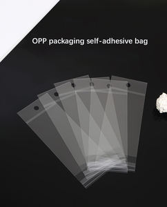 Flat Package Eco Friendly Custom Logo Print <b>Transparent</b> Recycled Jewelry Self Adhesive Seal Vietnam Opp <b>Bag</b> - Product Image 6