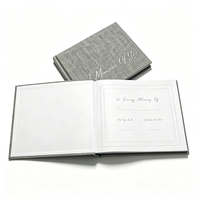 Livre d'or personnalisé pour funérailles de bébés et enfants, avec couverture rigide, service d'impression commémorative, livre souvenir en papier de taille personnalisable