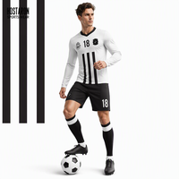 HOSTARON Usine OEM ODM, vêtements de sport personnalisés, vêtements de football vintage à séchage rapide, uniforme de club, sublimation, maillot de football respirant