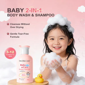شامبو وغسول جسم عضوي للأطفال بسعة 300 مل، مرطب وخالٍ من الدموع ولطيف على البشرة - Product Image 2