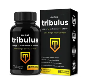 Kapsul tribulus maca merek pribadi untuk meningkatkan kebugaran otot untuk produk kesehatan pria dan wanita