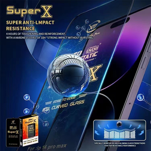 OVOG Protector de pantalla G 9H <span class=keywords><strong>Ray</strong></span> Gafas Super <span class=keywords><strong>X</strong></span> Vidrio templado para IPhone 11 12 13 pro Max mini 15 pro - Product Image 2