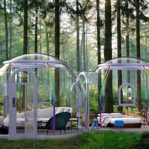 Carpa Domo Transparente de PC, Carpa Burbuja Geodésica para Glamping con Resistencia a los Rayos UV, Carga de Nieve de 75 kg/m2 y Carga de Viento de 100 km/h para Acampar de 3 a 4 Personas - Product Image 3