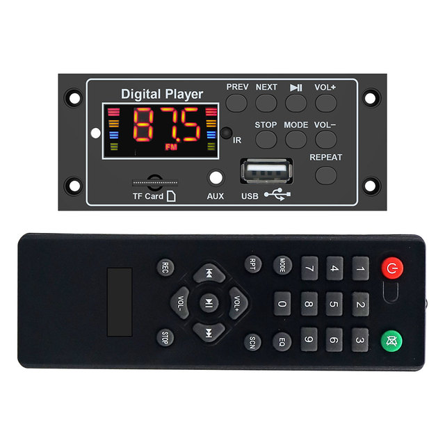 VIRE 40W Amplifier MP3 Decoder Board 5.3 Car FM AUX Radio MP3 Player USB Recording Module