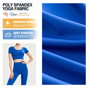 Tela de Yoga Transpirable de Alta Elasticidad, Elástica en 4 Direcciones, de Lycra, Poliéster y Spandex para Ropa de Entrenamiento - Product Image 1