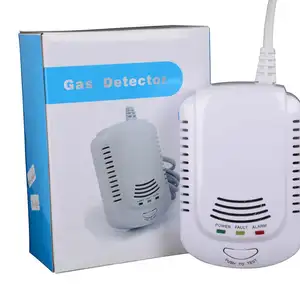 Alarme de vazamento de gás gpl, detector de vazamento de gás multi combustível misto com válvula de fechamento, sistema de alarme de detector de gás