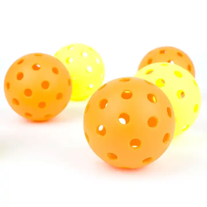 ลูกพิคเคิลบอลพลาสติก PP แบบออกแบบเอง มีรู 26/40 รู มาตรฐาน USAPA สีเขียวเรืองแสง สำหรับฝึกซ้อมและสันทนาการ - Product Image 4