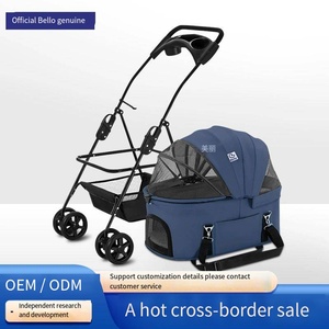 Carrito Plegable Portátil para Mascotas, Venta al Por Mayor de Fábrica, Tamaño Grande y Pequeño, Diseño Moderno, Bolsa para Viajes de Perros y Gatos, Hecho en China - Product Image 2