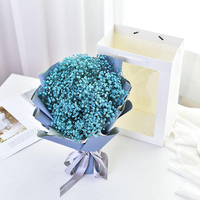 Petit bouquet de gypsophile, bouquet à main, bouquet de fleurs éternelles de gypsophile, cadeau fini, vente en gros, articles d'ameublement, art floral
