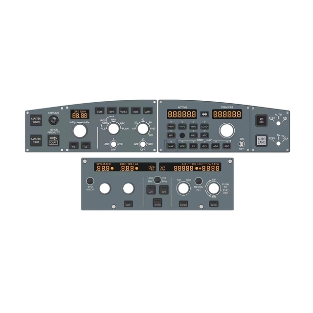 GGDX Hot Seller WINGFLEX Airbus A320 FCU CUBE Flight Control Panel Microsoft Flight Simulator 2020 XP12 New&Original in Stock