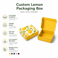 Boîte cadeau personnalisée pour citrons, boîte en carton ondulé haut de gamme pour fruits, boîte pliable en forme d'avion, impression recto-verso
