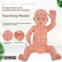 Modèle de simulation d'acupuncture en PVC pour nourrissons et enfants Poupée d'entraînement de massage pédiatrique à point d'acupuncture général pour les sciences médicales