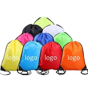 कस्टम लोगो 420D पॉलिएस्टर शॉपिंग ड्रा स्ट्रिंग बैग खेल जिम बैग drawstring बैग