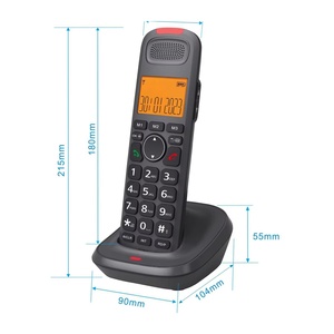 D2015TAM DECT Juego de teléfono inalámbrico con botones grandes y marcación de fotos Teléfono inalámbrico digital expandible con 2 auriculares - Product Image 5