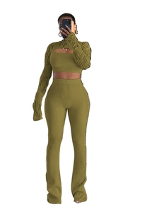 03 New Women's Casual Ollow <b>Knitted</b> <b>Set</b> - Product Image 5