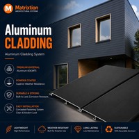 Système de bardage en aluminium avec profilés extrudés pour applications de murs-rideaux