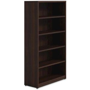 Librería Alera de Cinco Estantes Sevilla, 36w X 14d X 65h, Madera de Caoba, Mueble para Sala de Estar/Oficina, Hogar, Dormitorio, Taller, Hotel - Product Image 1
