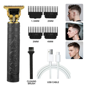 Tondeuse à cheveux professionnelle pour hommes Zero Gapped T-Blade Tondeuse à barbe sans fil USB Rechargeable Edgers Tondeuses Ensemble de toilettage pour hommes - Product Image 2