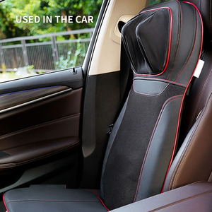 <strong>Massage</strong> Pad Tool Lumbar Back Waist Seat Full Body Vibration Shiatsu Heat Kneading <strong>Massage</strong> Chair Cushion for Car Home Office Use - Product Image 5