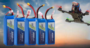 레이싱 및 산업용 고출력 6S 22.2V LiPo 드론 배터리 셀 10000mAh 75C 버스트 - Product Image 2
