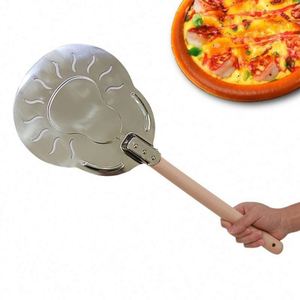 Utensilios de Cocina, Pala para Pizza, Accesorios de Cocina, Espátula Cuadrada Grande de 11'' para Pizza con Mango de Madera - Product Image 2