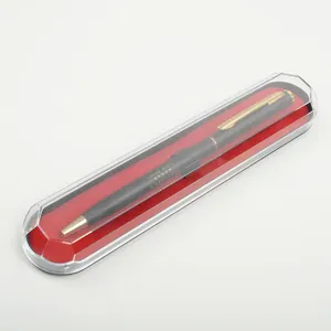 Scatola di visualizzazione penna confezione regalo promozionale, scatole penna personalizzate economiche, scatole personalizzate singole in plastica trasparente per penne