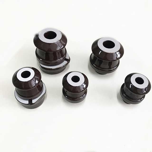 11kV DIN45231 Standard Porcelain Insulators DT630 Model High Voltage Post Insulators Durable Insulation Materials Brown Tensile