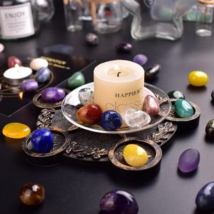 Gravier d'agate naturel coloré 15-25mm <span class=keywords><strong>pierre</strong></span> dégringolée irrégulière avec des formes géométriques de jeu de couleur démagnétisant l'ornement décoratif - Product Image 3