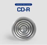 Diffuseur d'air rond en aluminium pour plafond avec registre papillon pour conduit de climatisation