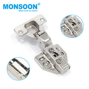 Charnière hydraulique 3D personnalisée 35 mm à fermeture amortie, charnières réglables à 105 degrés pour armoires de cuisine, meubles, placards, charnière 3D - Product Image 1