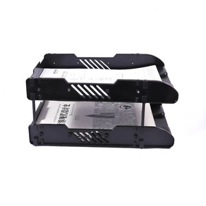 Portadocumenti <span class=keywords><strong>da</strong></span> <span class=keywords><strong>Scrivania</strong></span> in Plastica Nera Foska Organizzazione per Ufficio e Aula per Carta A4 Posta Riviste e Accessori <span class=keywords><strong>da</strong></span> Ufficio - Product Image 3