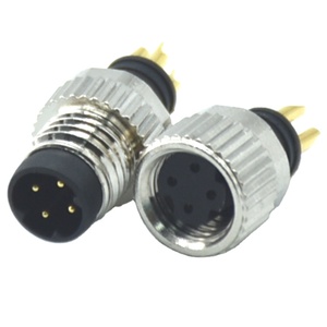 Kết nối Nhà cung cấp M8 thông tư kết nối 4 pin <span class=keywords><strong>D</strong></span> mã moldable cắm <span class=keywords><strong>d</strong></span>ây nam nữ kết nối - Product Image 1